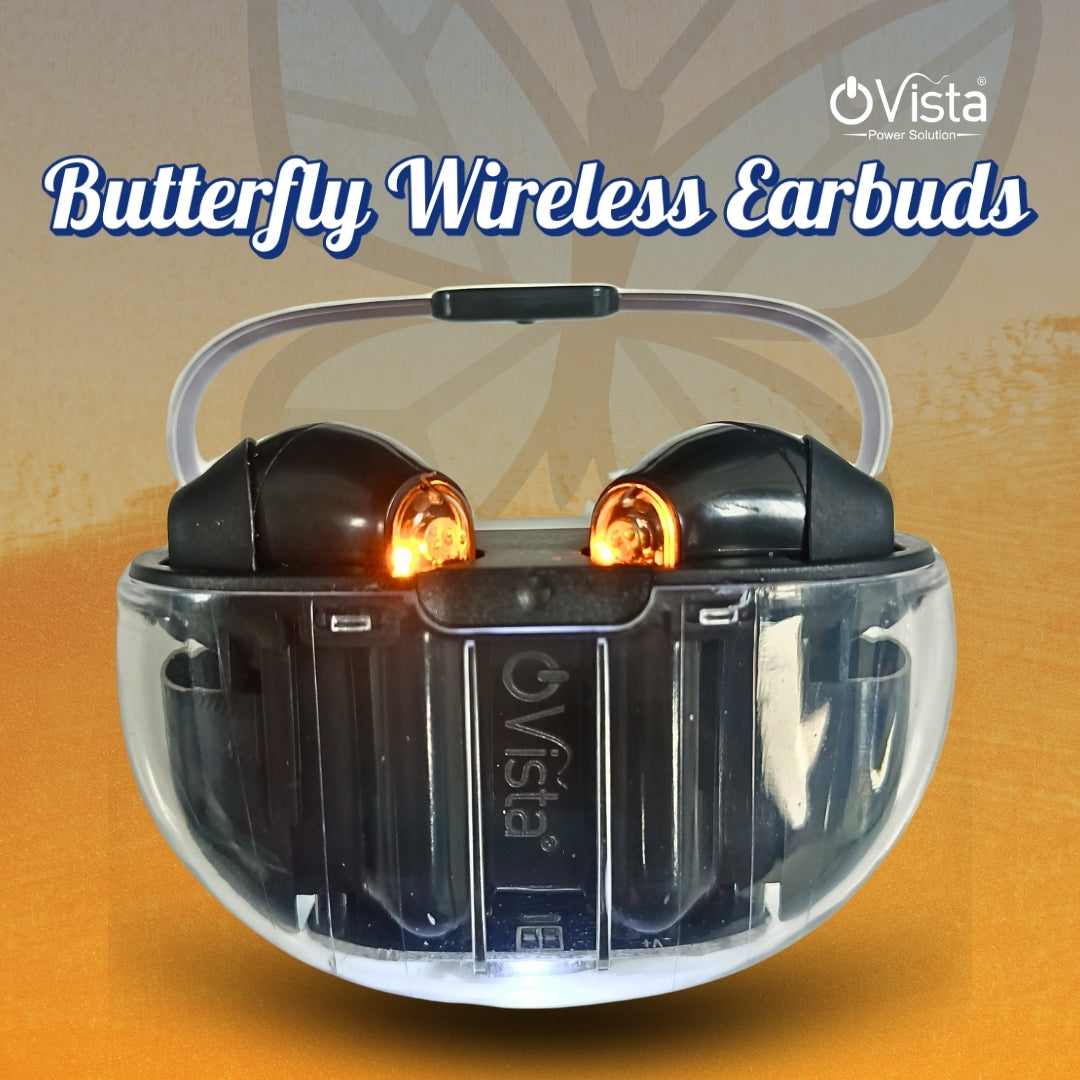 Ovista Butterfly Earbuds | 35H Playtime, ENC Mic, HD Sound, Fast Charging