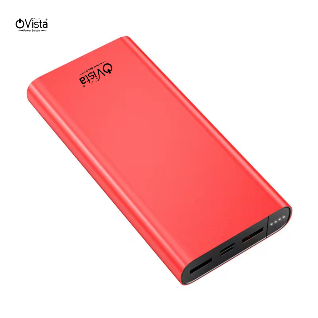 Ovista 10000mAh Portable Power Bank: Slim, Lightweight, and Multi-Port (prb033)