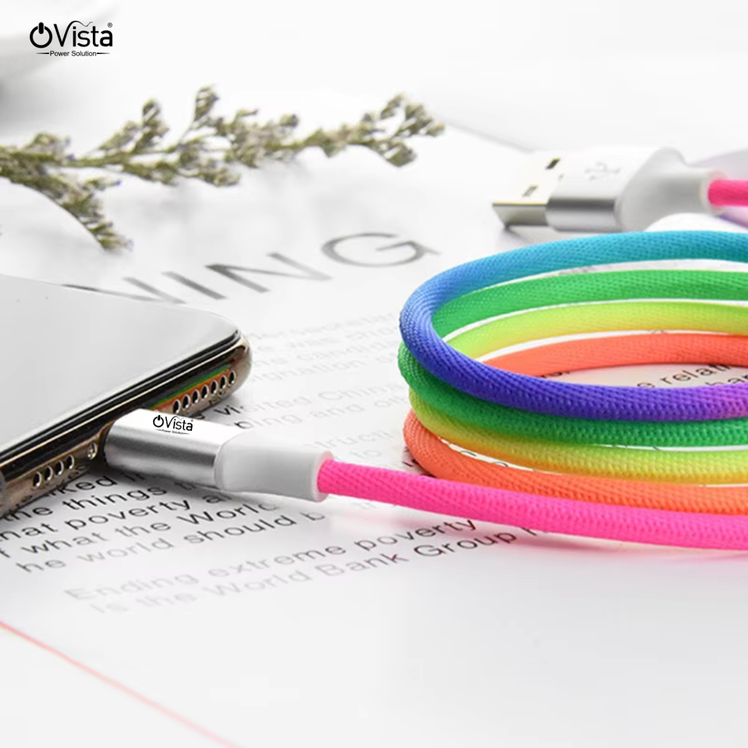 multicolor data cable