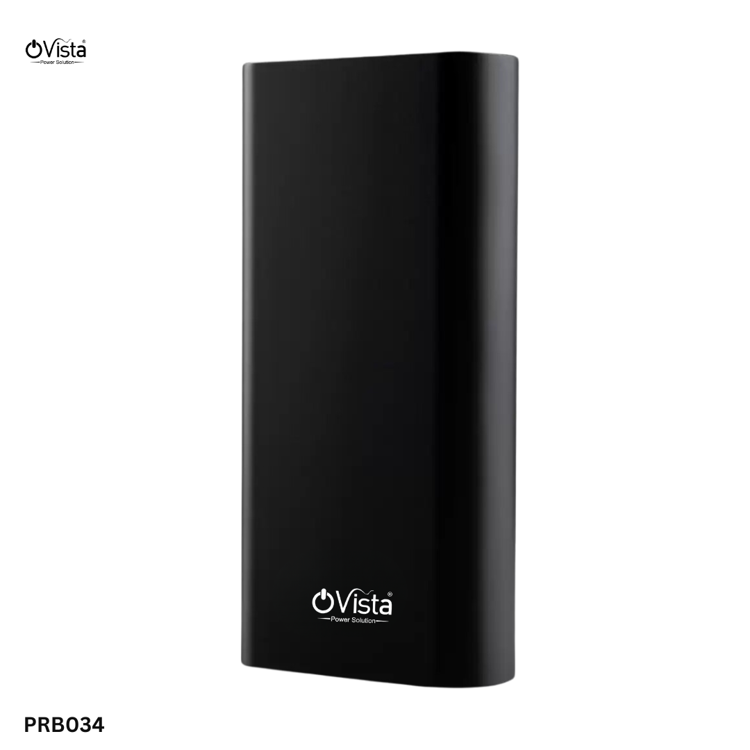 Ovista 20000Mah Power Bank Mobile Portable Charging Bank with 2.1 Amp, 2 USB Port, Type C And Type V8 Port (PRB034)