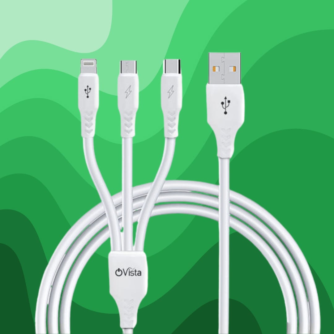 Ovista Tangle-free, Sturdy Micro USB Cable with 4.5A Fast Charging & 480mbps Data Transmission, 10000+ Bends Lifespan & Extended 1.5m Length (OVDM009)