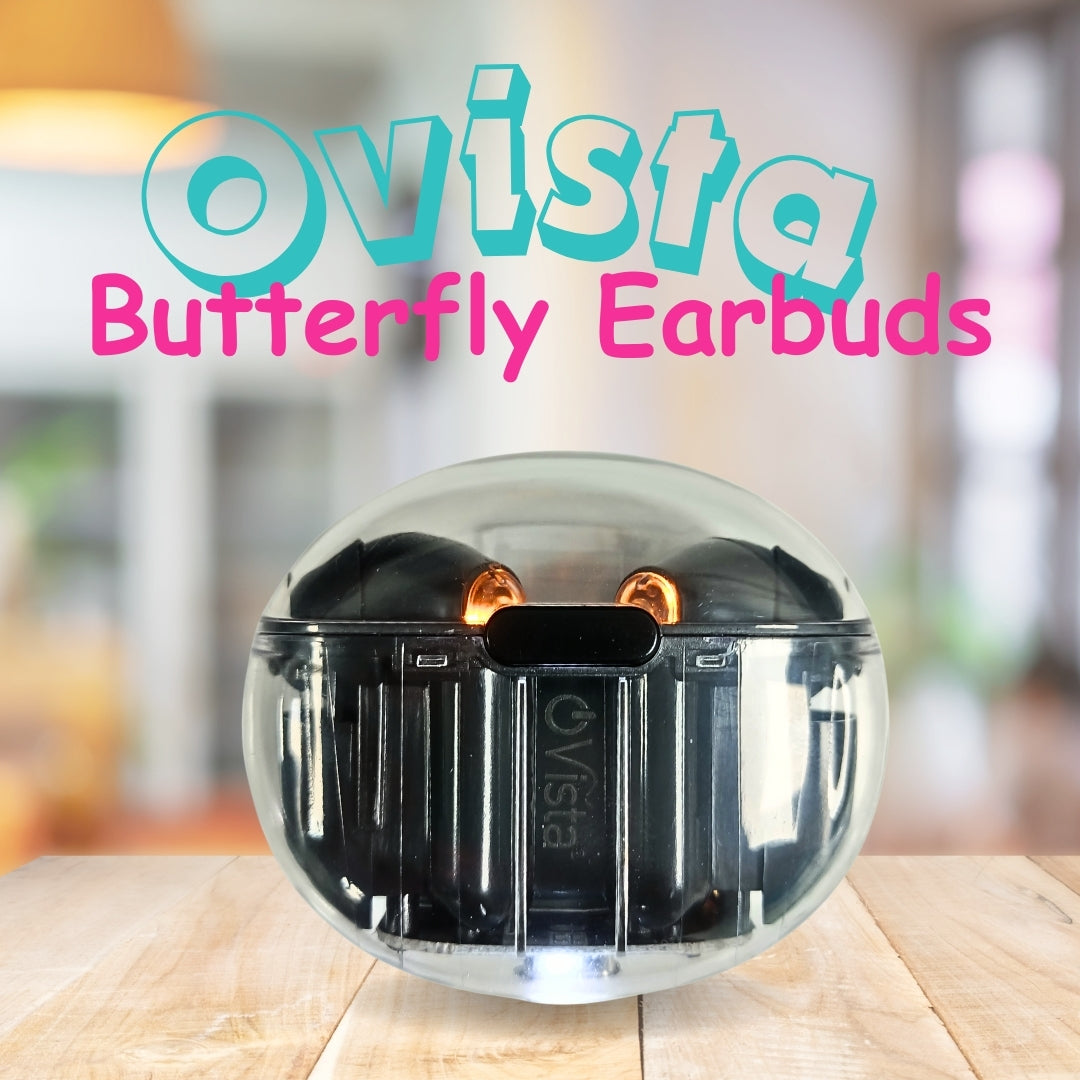 Ovista Butterfly Earbuds | 35H Playtime, ENC Mic, HD Sound, Fast Charging