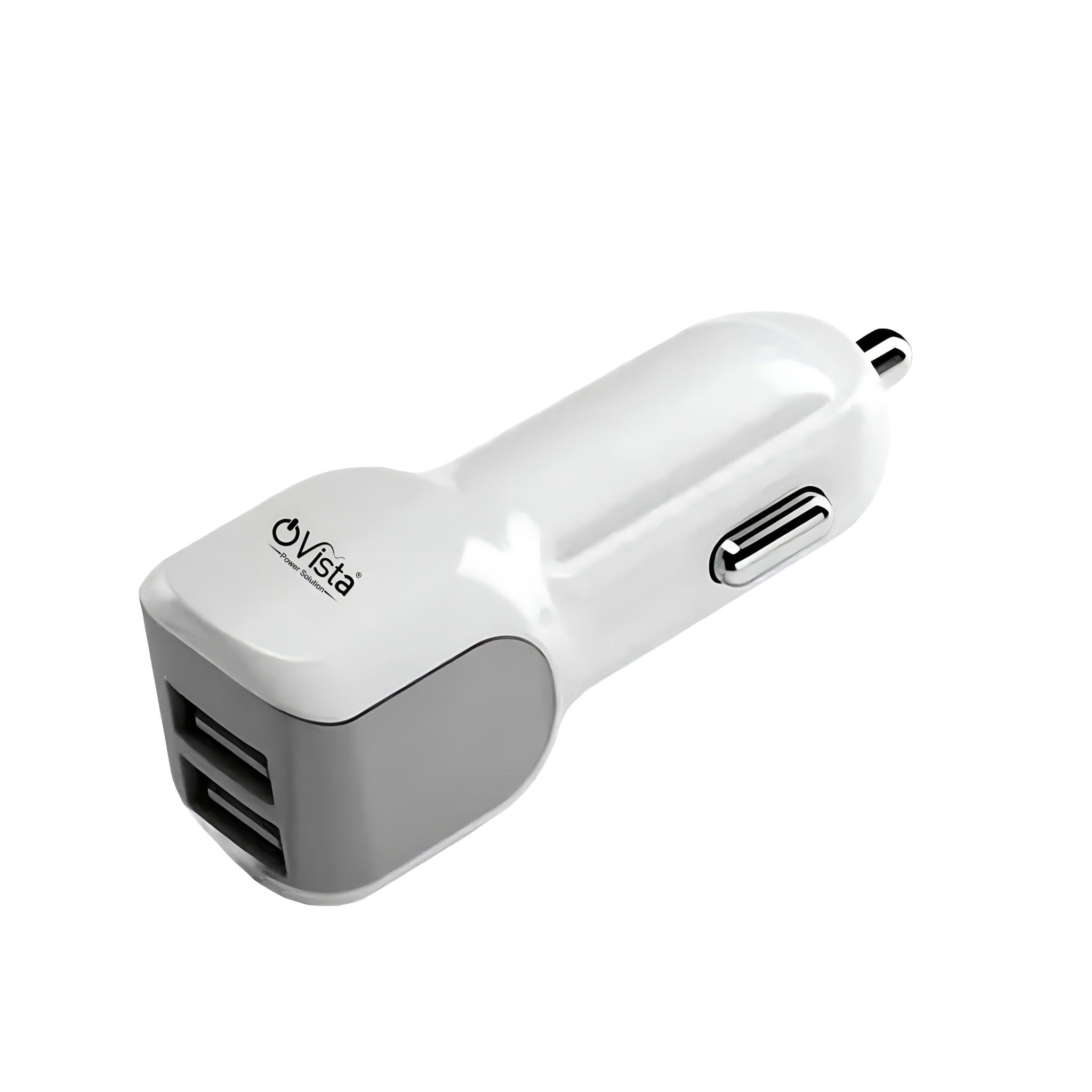 Ovista Dual USB Port Car Charger - High Speed Turbo Mobile Charger 12W, 3.4A (car charger)