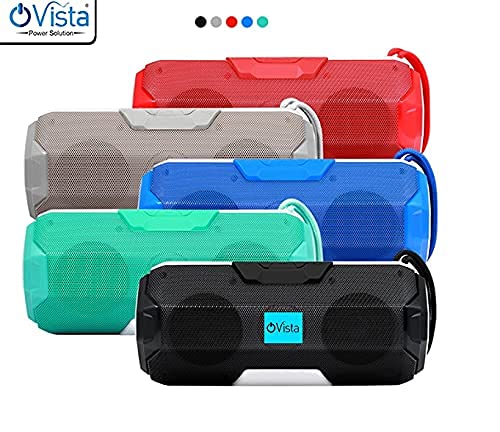 Ovista A006 Portable Bluetooth Speaker with FM Radio, Memory Card Slot, USB Pen Drive Slot, AUX Input Model. (Multicolor, A006)